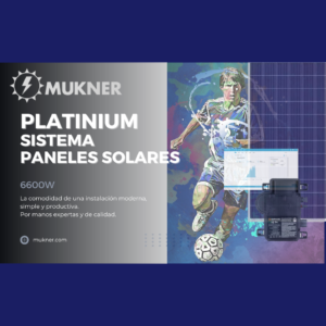 Mukner Platinium Sistema de Paneles Solares para Casa SQR970